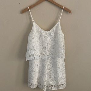 White Lace Romper